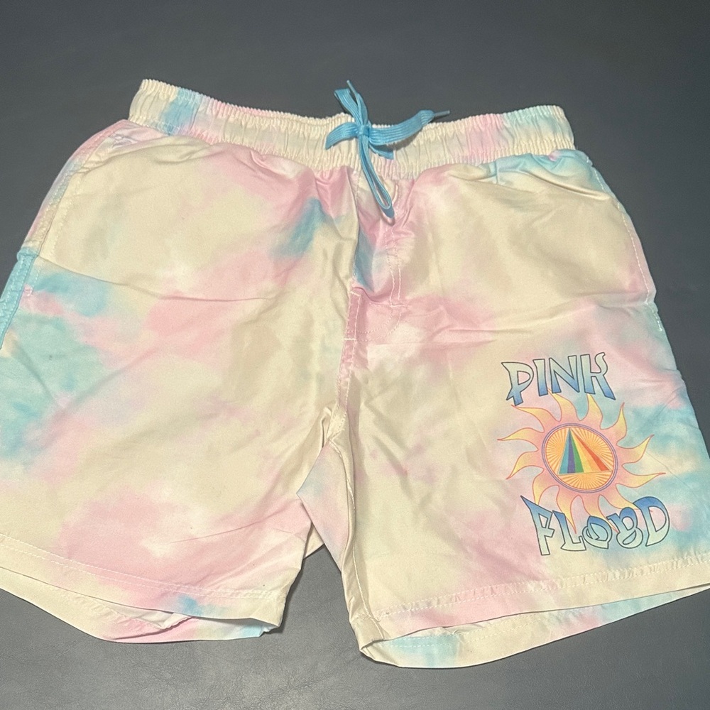 Pink Floyd Tie-Dye Swim Shorts